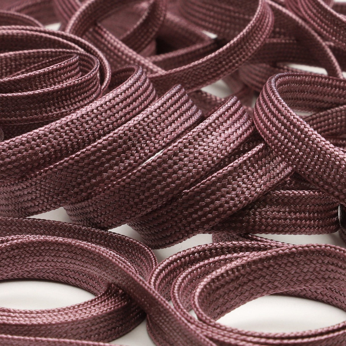 FUJIYAMA RIBBON [Sample] Bright Flat Cord approx.5mm (3/16&quot;) 3 Meters Cut Light Purple