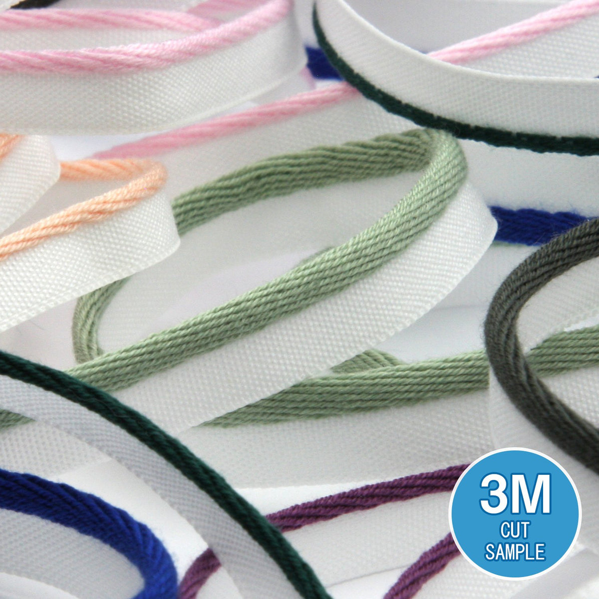 FUJIYAMA RIBBON [Sample] Bright Piping (FY-1014) 9mm 3 Meters Cut