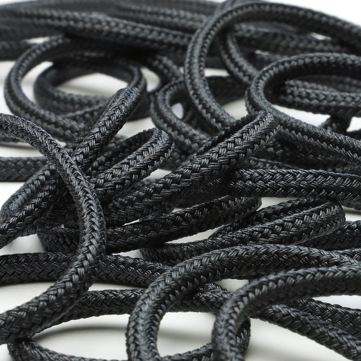 FUJIYAMA RIBBON [Sample] Bright Spindle Cord approx.4.5mm (3/16&quot;) 3 Meters Cut Dark Gray