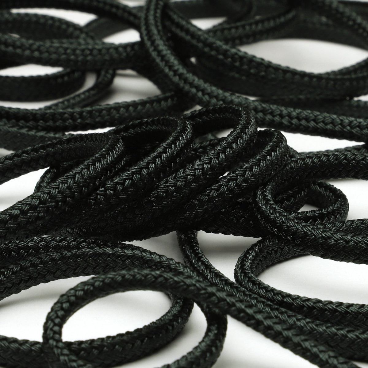 FUJIYAMA RIBBON [Sample] Bright Spindle Cord approx.4.5mm (3/16&quot;) 3 Meters Cut Iridescent Blue