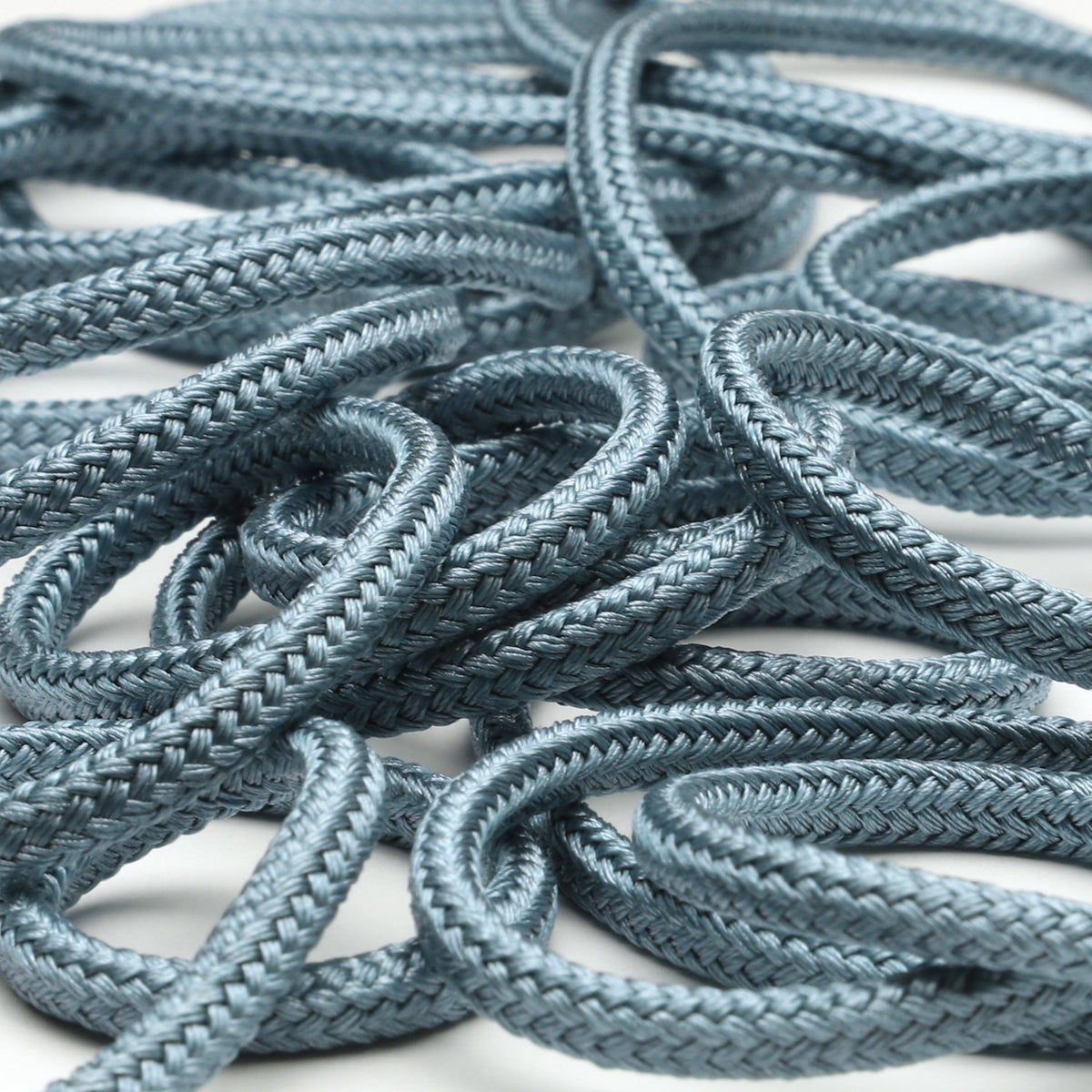 FUJIYAMA RIBBON [Sample] Bright Spindle Cord approx.4.5mm (3/16&quot;) 3 Meters Cut Shadow Blue