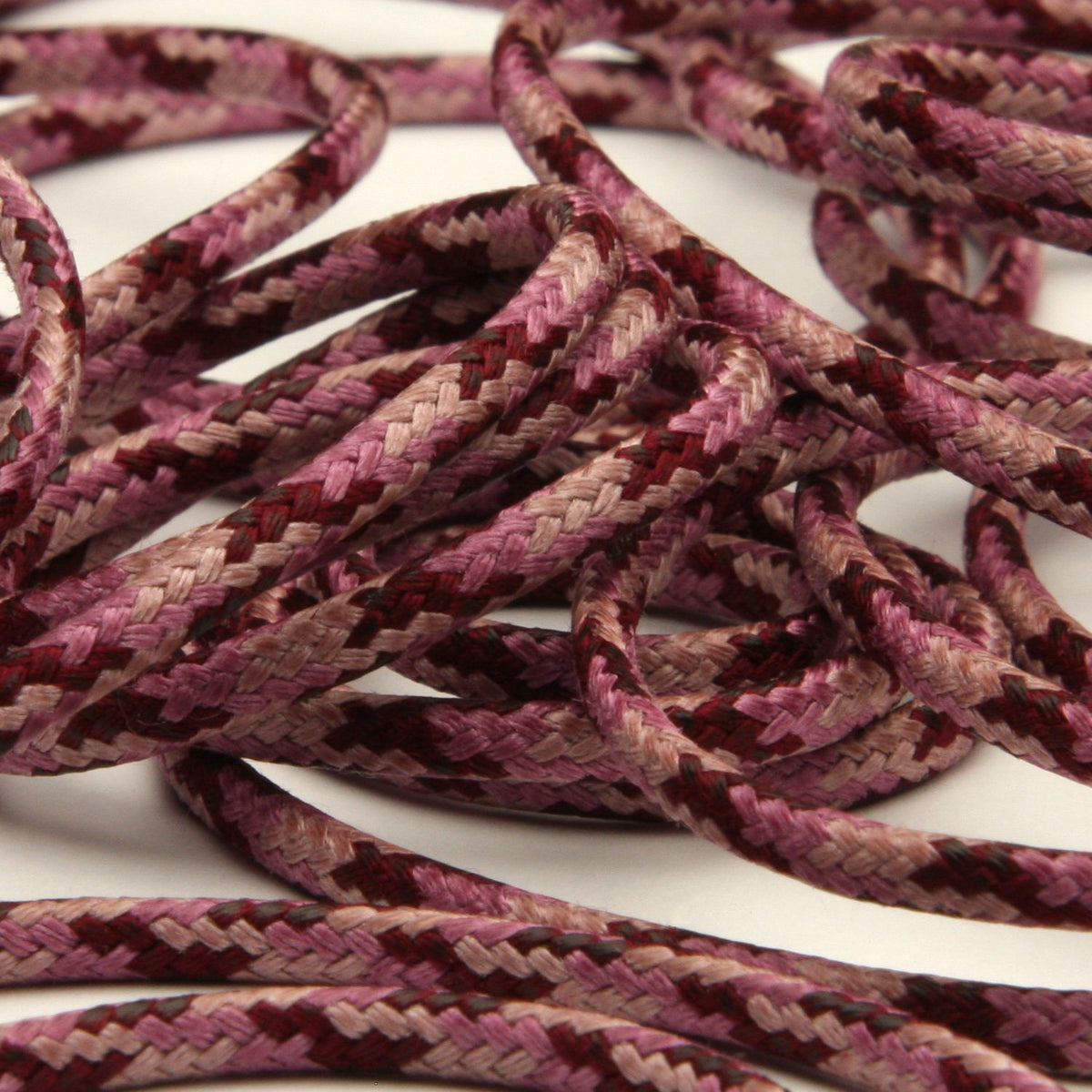 FUJIYAMA RIBBON [Sample] Camouflage Spindle Cord (FY-6022) approx.3mm 3 Meters Cut Pink Mix