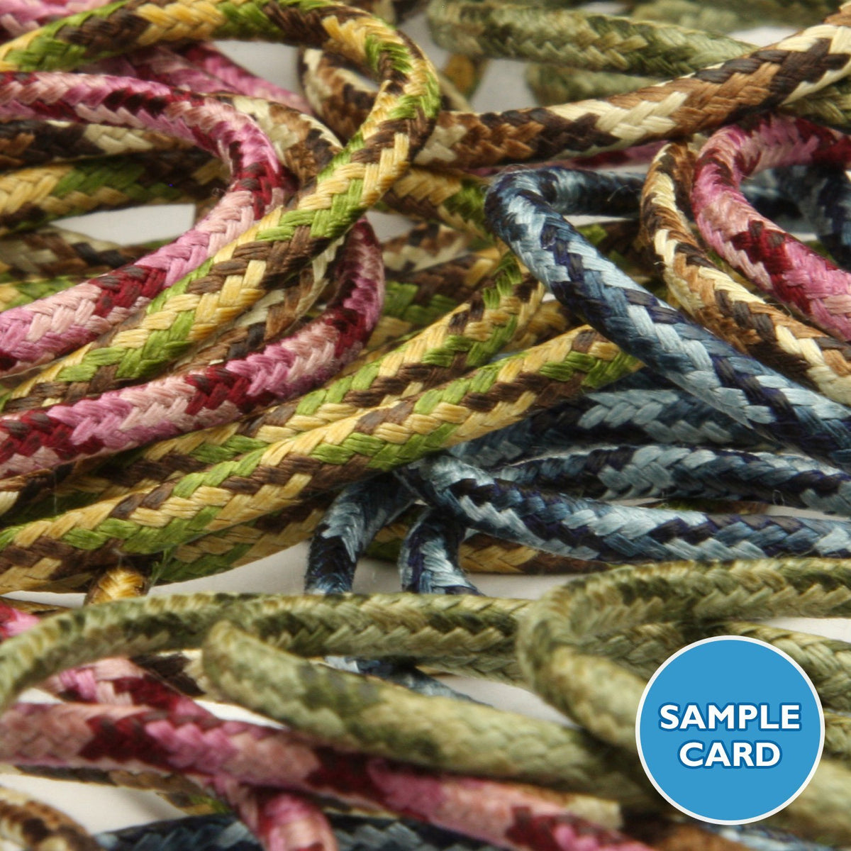 FUJIYAMA RIBBON Sample Card Camouflage Spindle Cord (FY-6022)