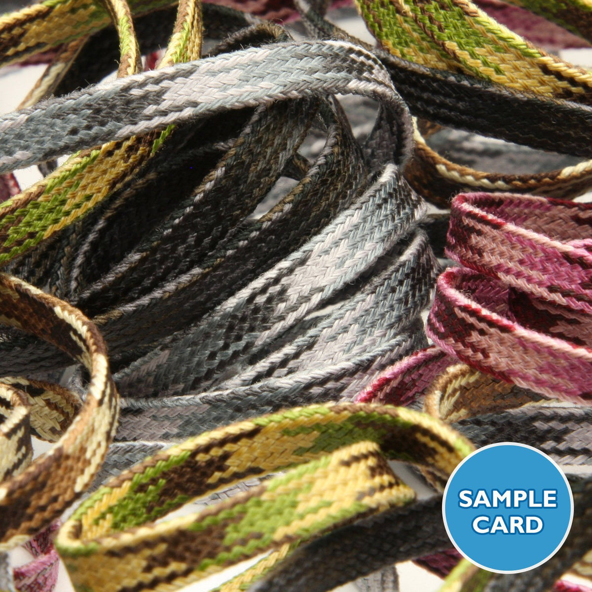FUJIYAMA RIBBON Sample Card Camouflage Spindle Cord (FY-6024)