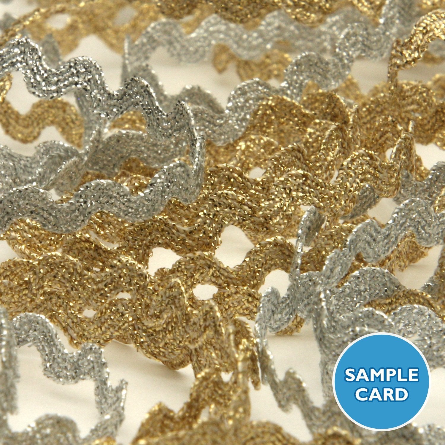 FUJIYAMA RIBBON Sample Card Metallic Zig-Zag Tape (FY-18992)