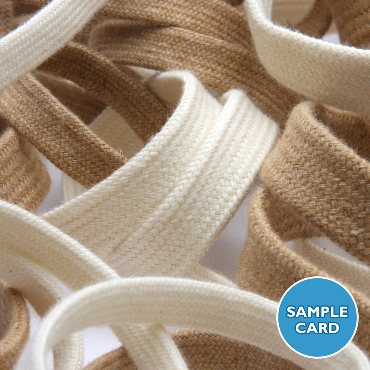 FUJIYAMA RIBBON Sample Card Organic Cotton Spindle Cord (FY-19206)