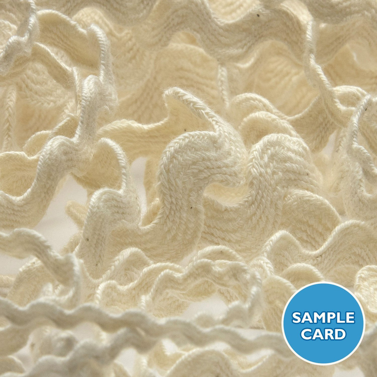 FUJIYAMA RIBBON Sample Card Organic Cotton Zig-Zag Tape (FY-19214)