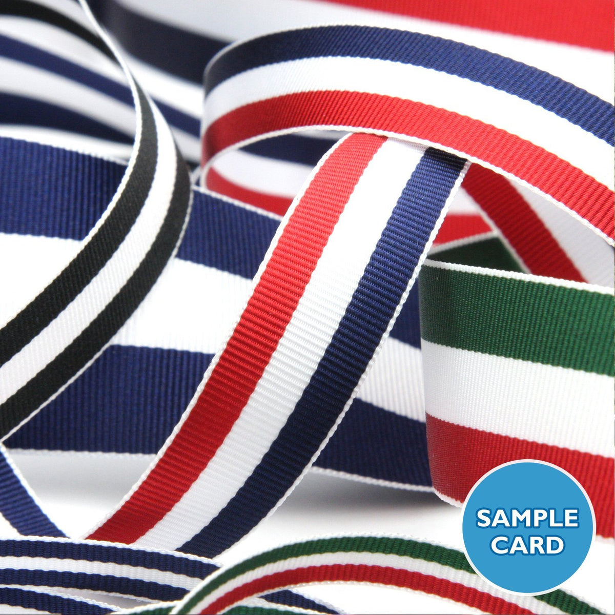 FUJIYAMA RIBBON Sample Card Stripe Grosgrain Ribbon (FY-2010)