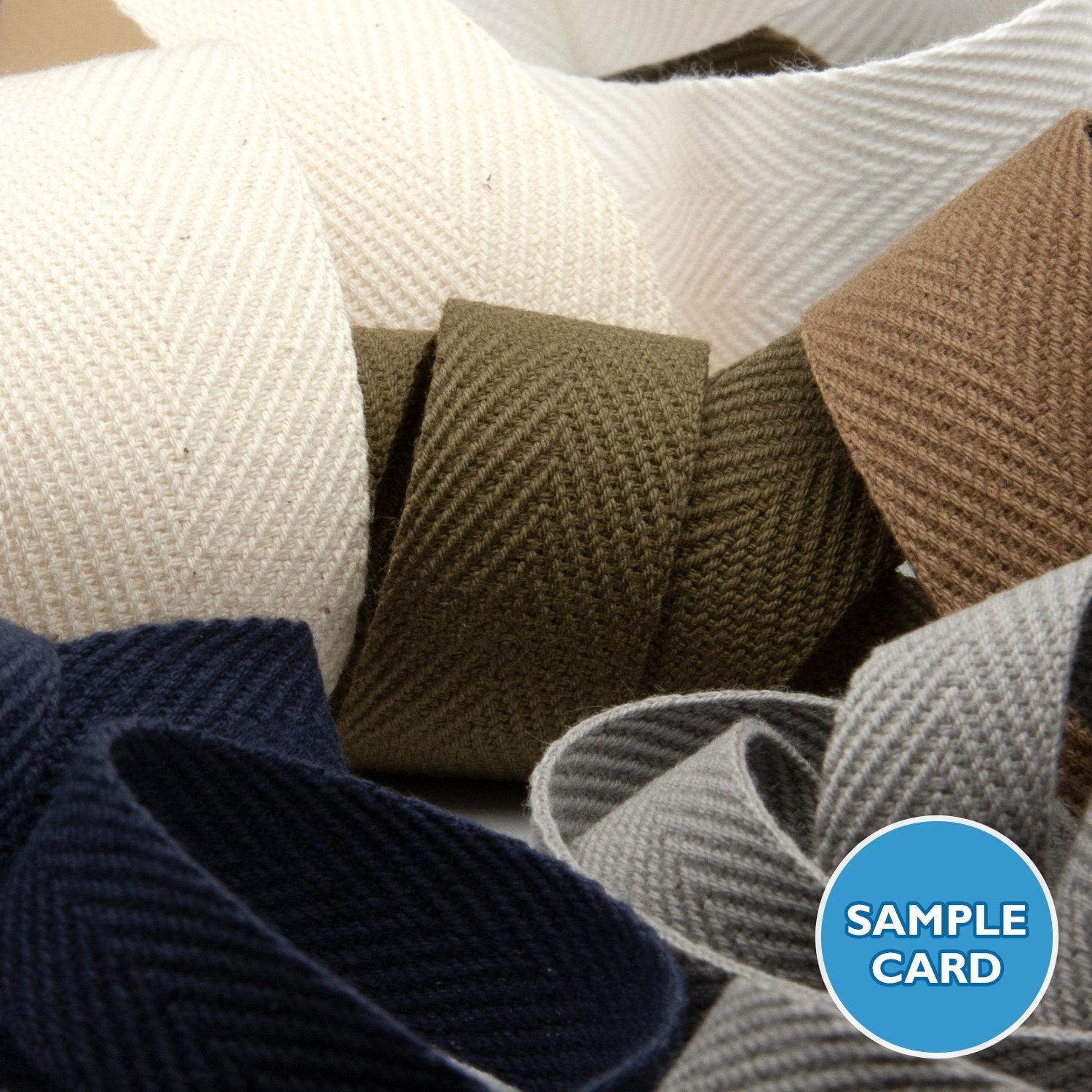 FUJIYAMA RIBBON Sample Card Thick Cotton Herringbone Ribbon (FY-270)
