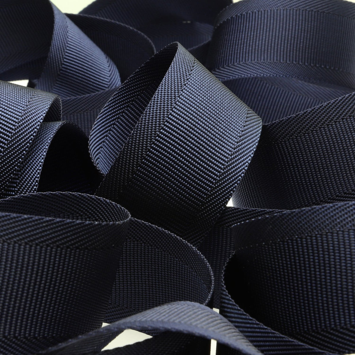 FUJIYAMA RIBBON [Sample] Nylon Belt (FY-1880) 35mm 3 Meters Cut Navy Blue