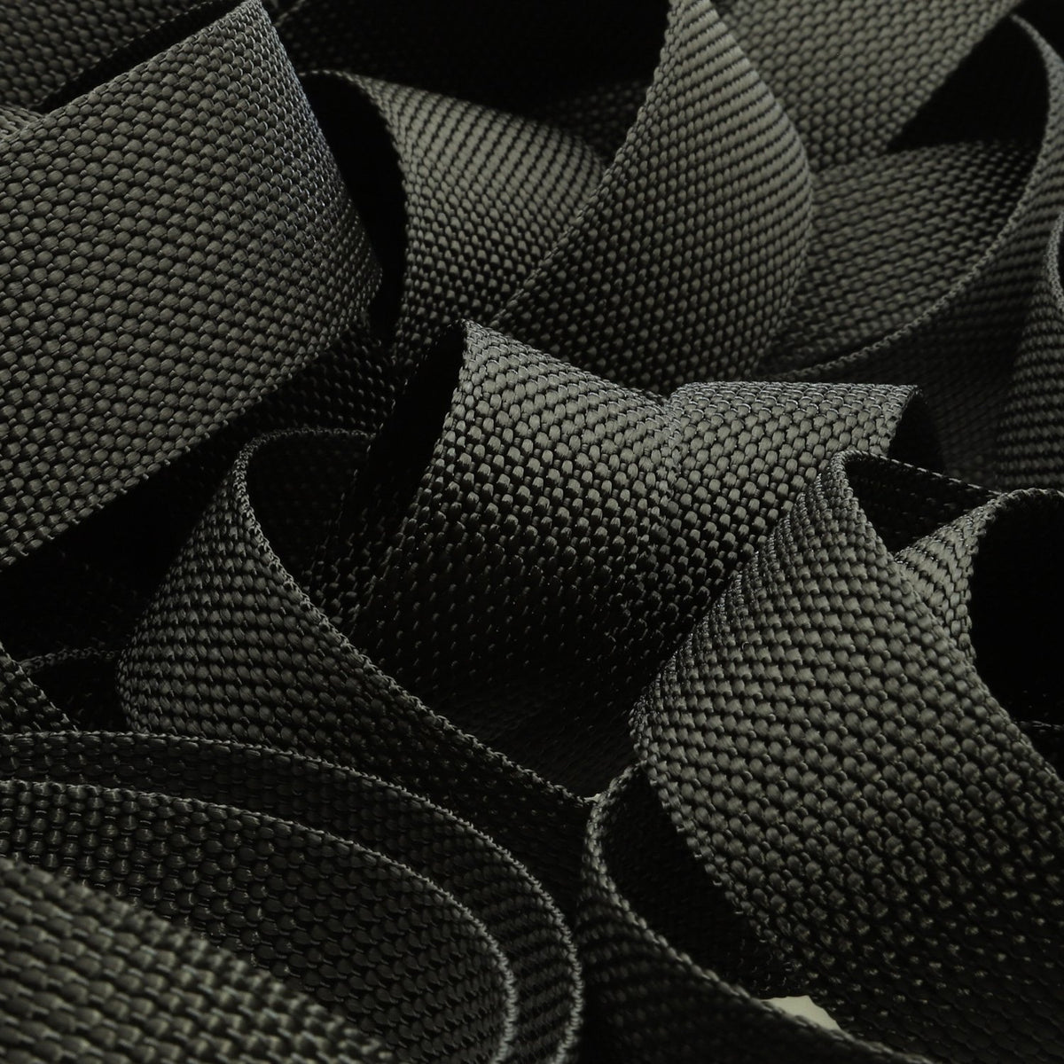 FUJIYAMA RIBBON [Sample] Nylon Belt (FY-1884) 30mm 3 Meters Cut Black