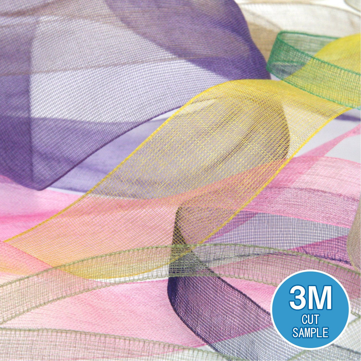 FUJIYAMA RIBBON [Sample] Organdy Ribbon (FY-224) 12mm 3 Meters Cut