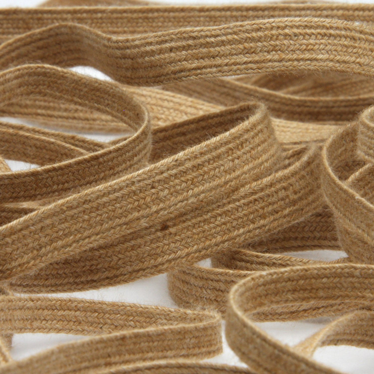 FUJIYAMA RIBBON [Sample] Organic Cotton Ayatake Cord (FY-19208) approx.8mm 3 Meters Cut Natural Brown