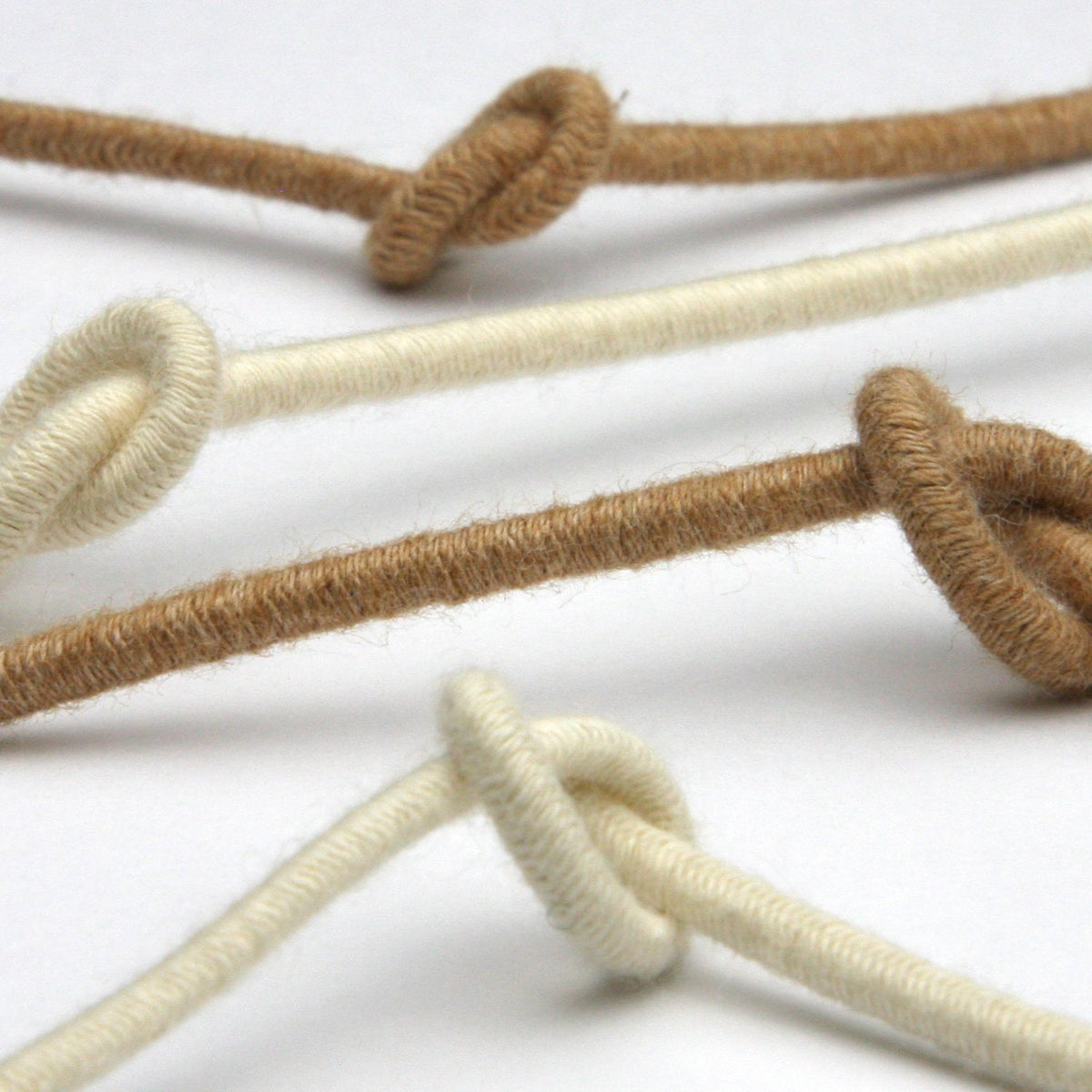 FUJIYAMA RIBBON [Sample] Organic Cotton Elastic Cord (FY-19210) approx.3mm 3 Meters Cut