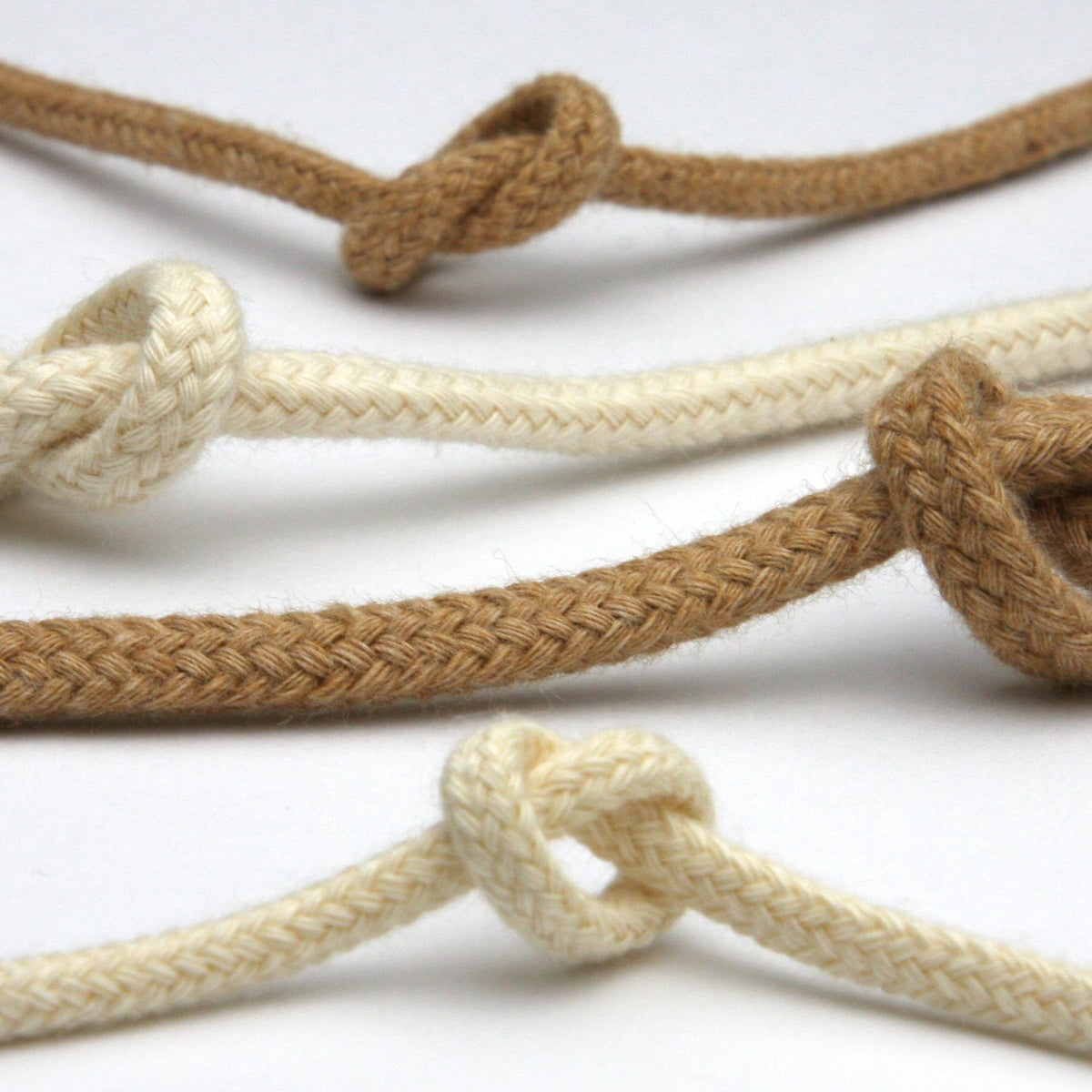 FUJIYAMA RIBBON [Sample] Organic Cotton Spindle Cord (FY-19202) approx.5mm 3 Meters Cut