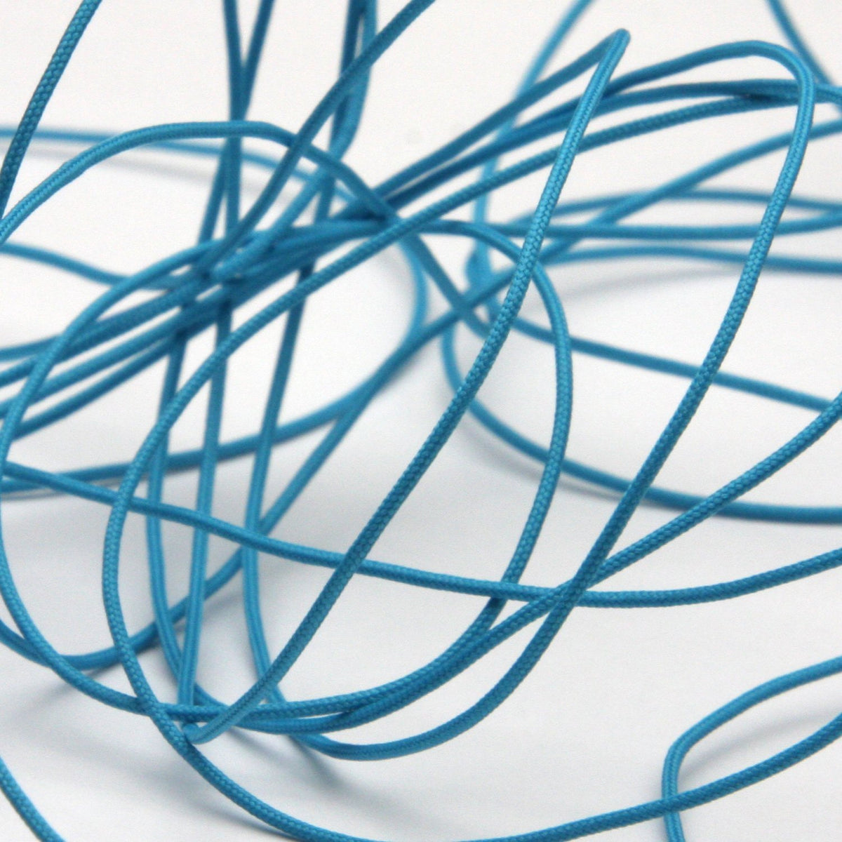 FUJIYAMA RIBBON [Sample] Pine Leaf Cord (FY-6272) approx.1mm 3 Meters Cut Cyan Blue