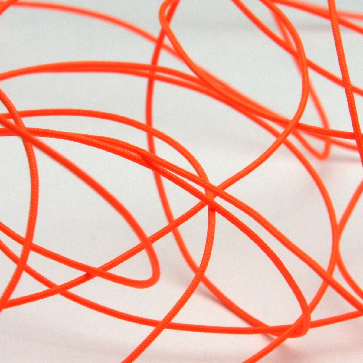 FUJIYAMA RIBBON [Sample] Pine Leaf Cord (FY-6272F) approx.1mm 3 Meters Cut Fluorescence Orange