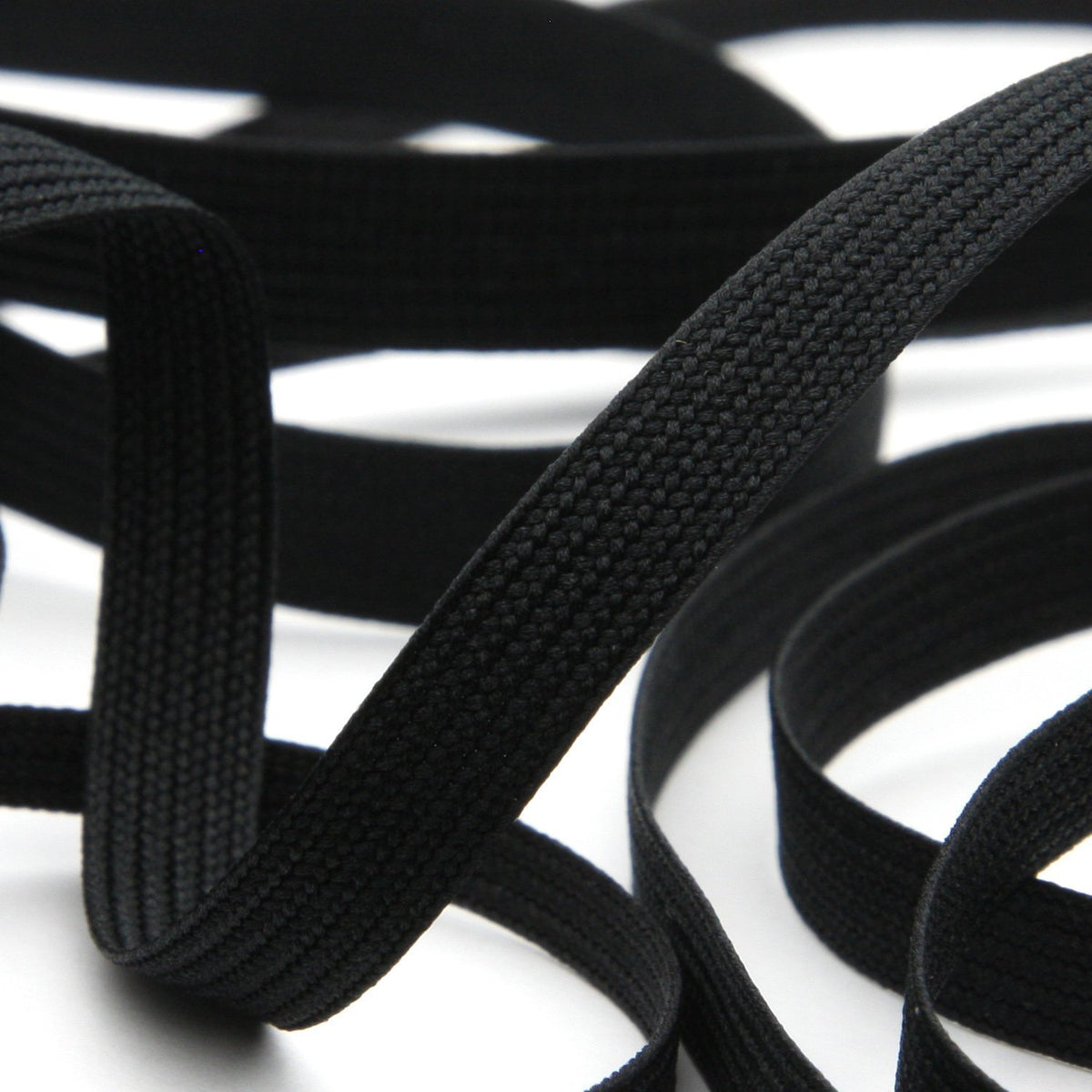 FUJIYAMA RIBBON [Sample] Polyester Ayatake Cord approx.10mm (13/32&quot;) 3 Meters Cut Black