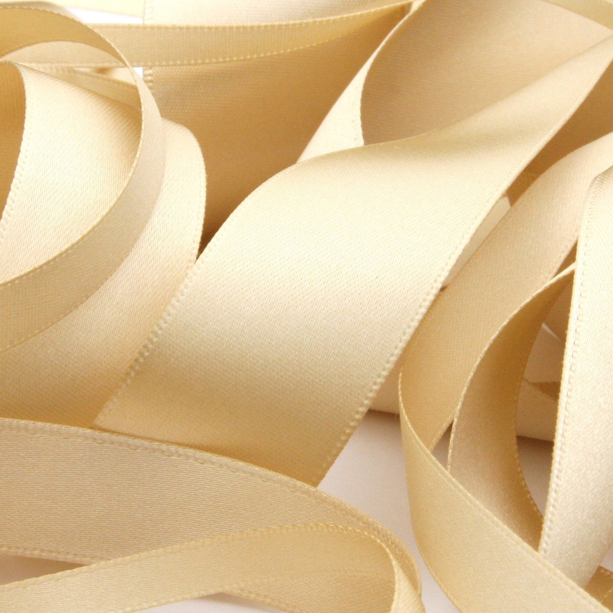 FUJIYAMA RIBBON [Sample] Polyester Double-Face Satin Ribbon (FY-242) 25mm 3 Meters Cut Beige