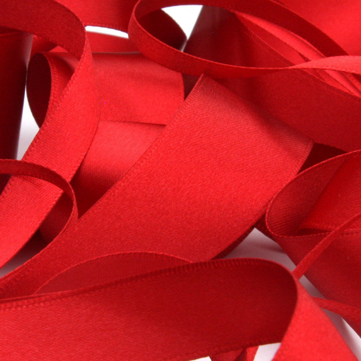 FUJIYAMA RIBBON [Sample] Polyester Double-Face Satin Ribbon (FY-242) 3mm 3 Meters Cut Red