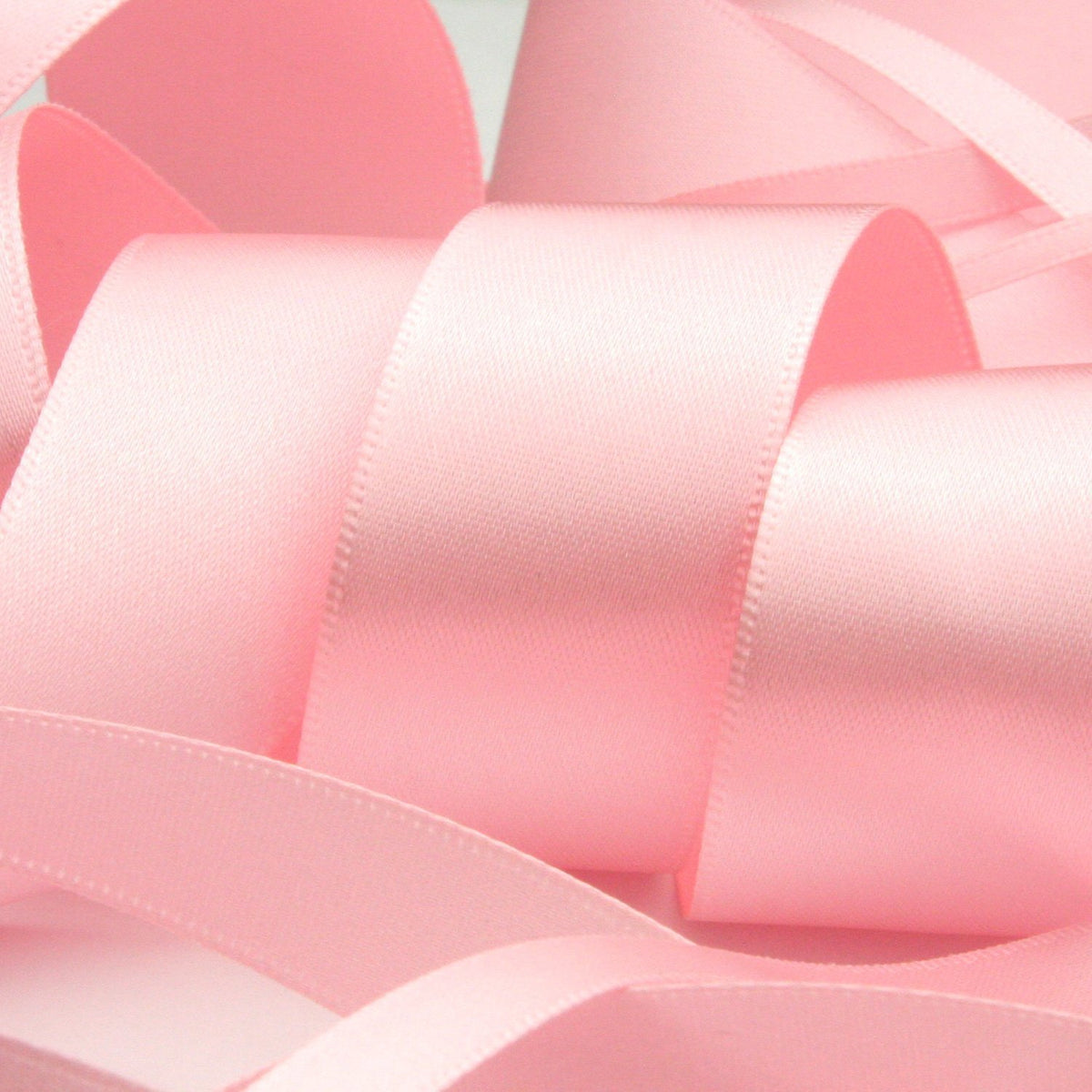 FUJIYAMA RIBBON [Sample] Polyester Double-Face Satin Ribbon (FY-242) 6mm 3 Meters Cut Light Pink