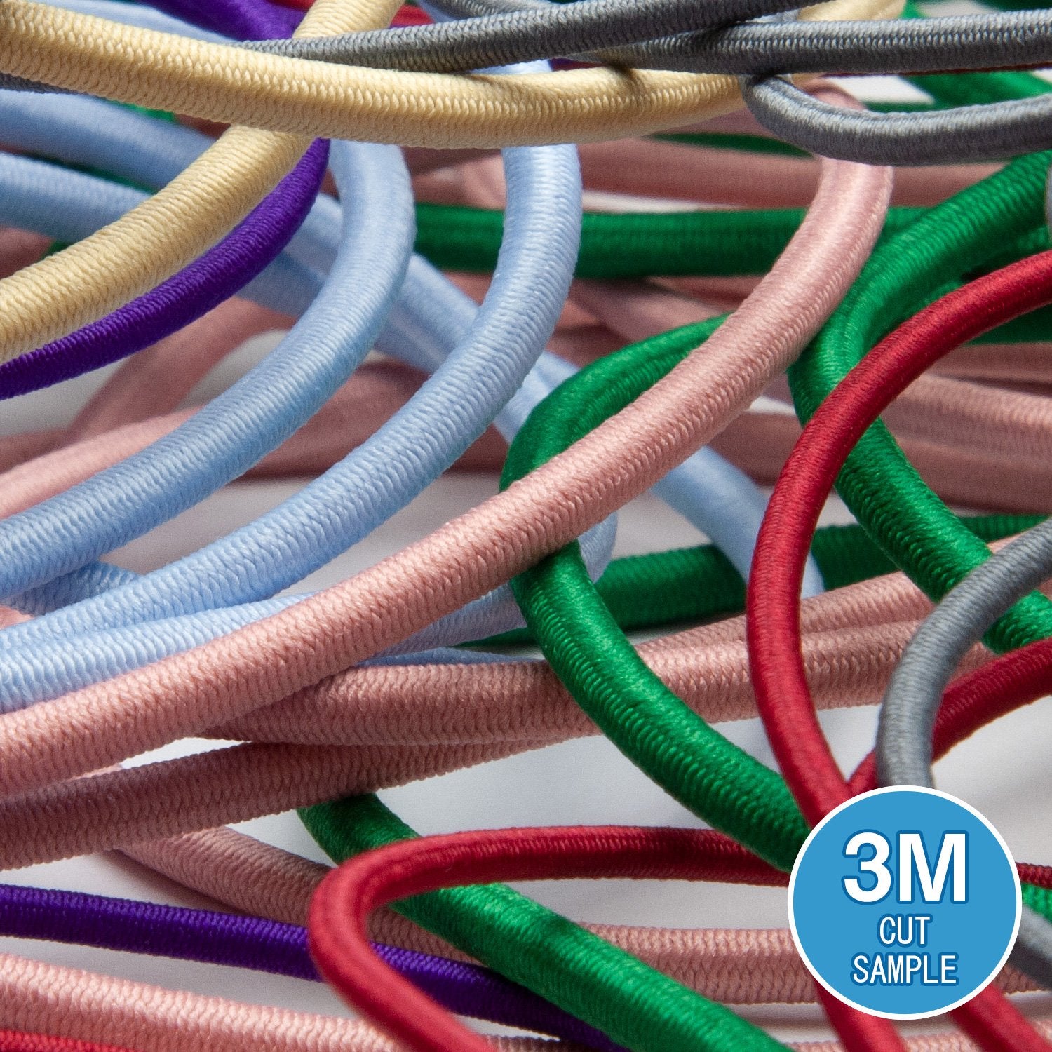 FUJIYAMA RIBBON [Sample] Polyester Elastic Cord (FY-6282) 2mm 3 Meters Cut