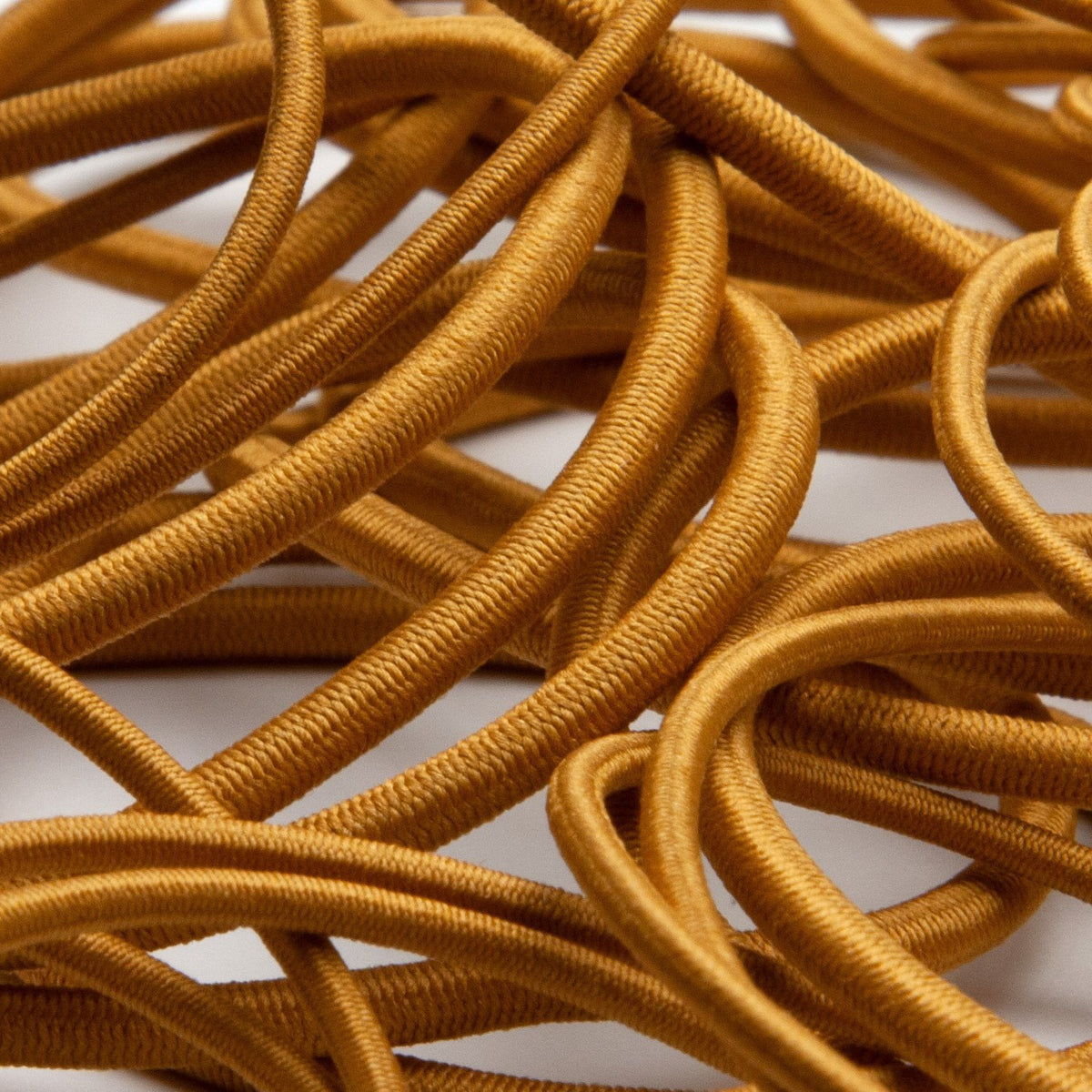 FUJIYAMA RIBBON [Sample] Polyester Elastic Cord (FY-6282) 2mm 3 Meters Cut Ocher
