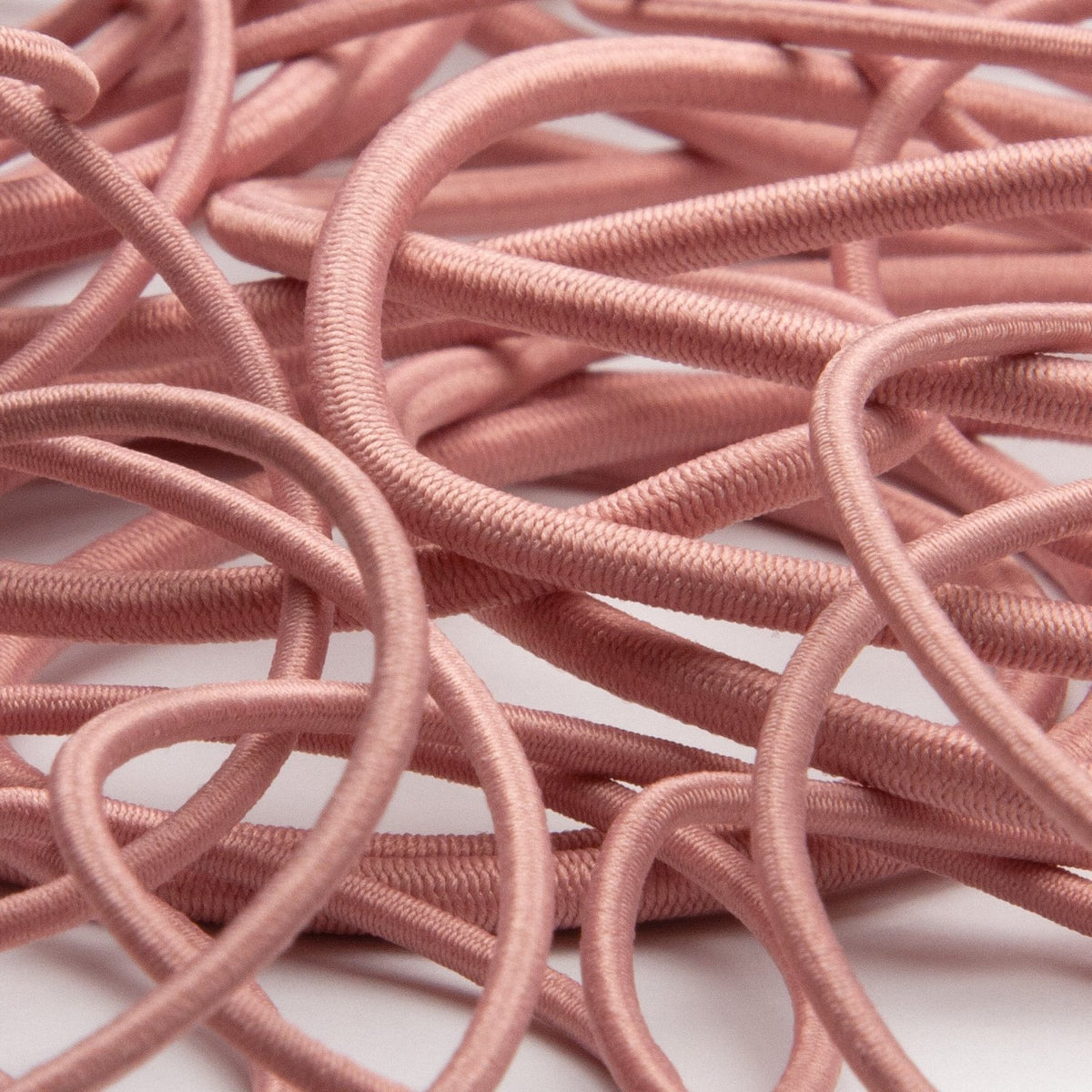 FUJIYAMA RIBBON [Sample] Polyester Elastic Cord (FY-6282) 3mm 3 Meters Cut Dusty Pink
