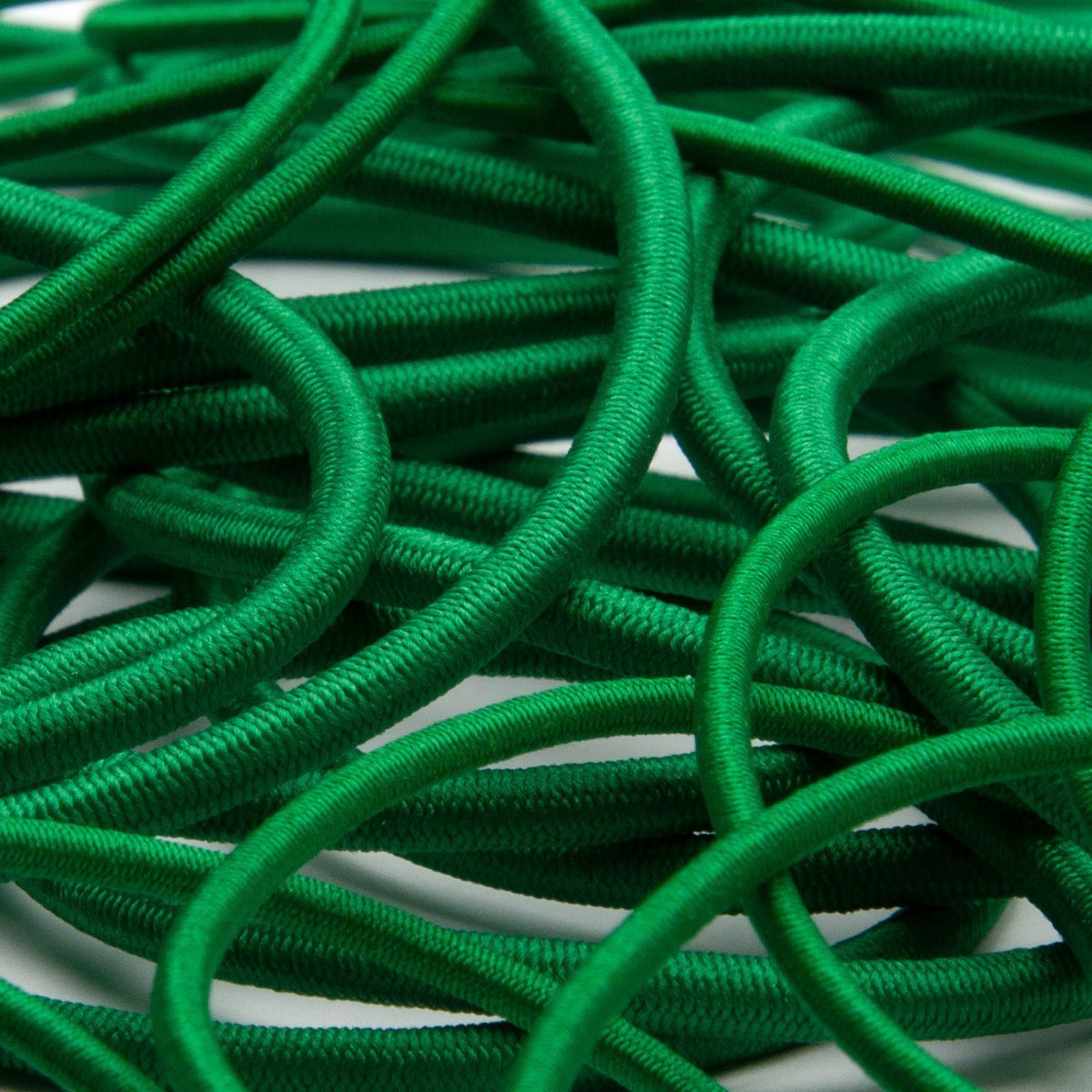 FUJIYAMA RIBBON [Sample] Polyester Elastic Cord (FY-6282) 3mm 3 Meters Cut Green