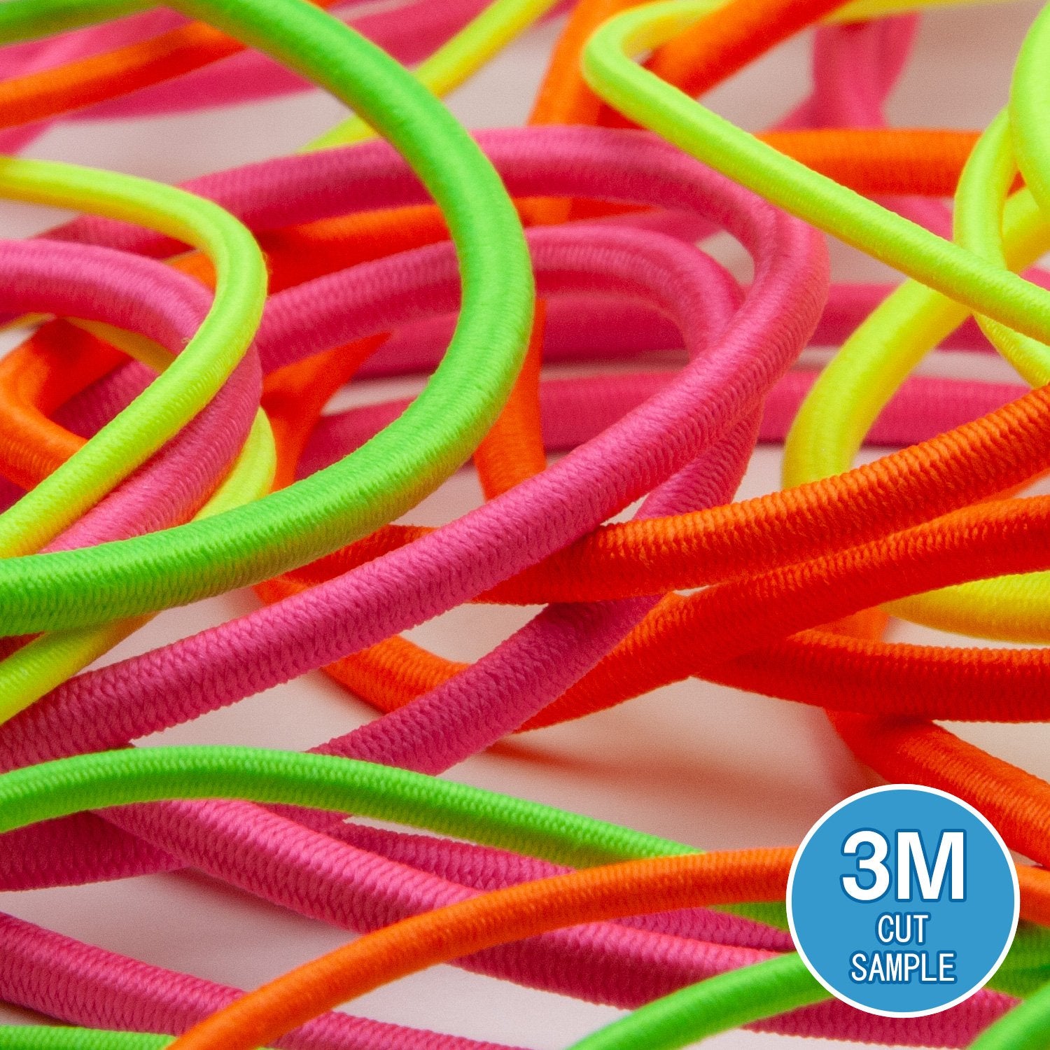 FUJIYAMA RIBBON [Sample] Polyester Elastic Cord (FY-6282F) 2mm 3 Meters Cut