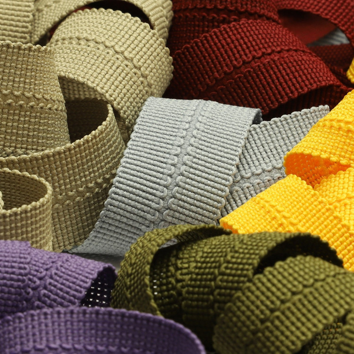 FUJIYAMA RIBBON [Sample] Polyester Knit Binder Tape (FY-4606B) 7x7mm 3 Meters Cut