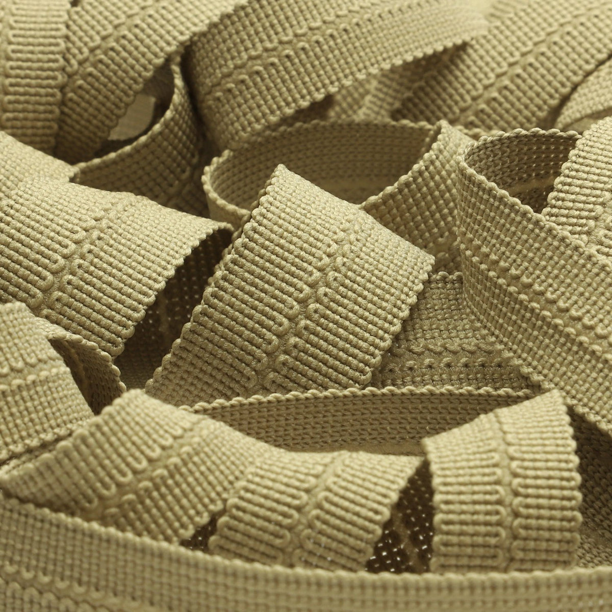 FUJIYAMA RIBBON [Sample] Polyester Knit Binder Tape (FY-4606B) 7x7mm 3 Meters Cut Beige