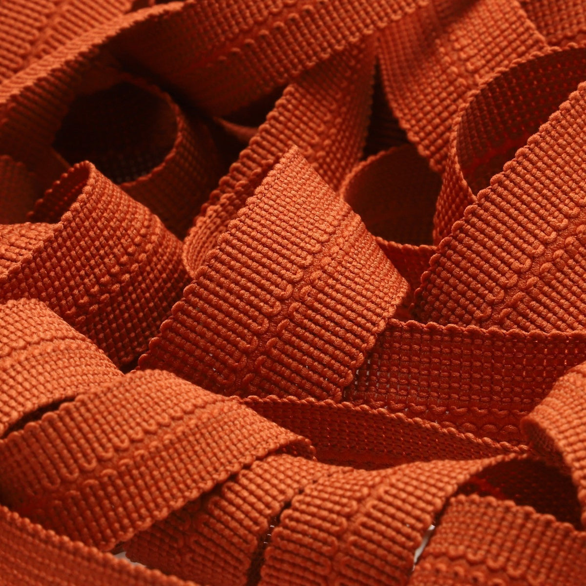 FUJIYAMA RIBBON [Sample] Polyester Knit Binder Tape (FY-4608B) 10x10mm 3 Meters Cut Burnt Orange