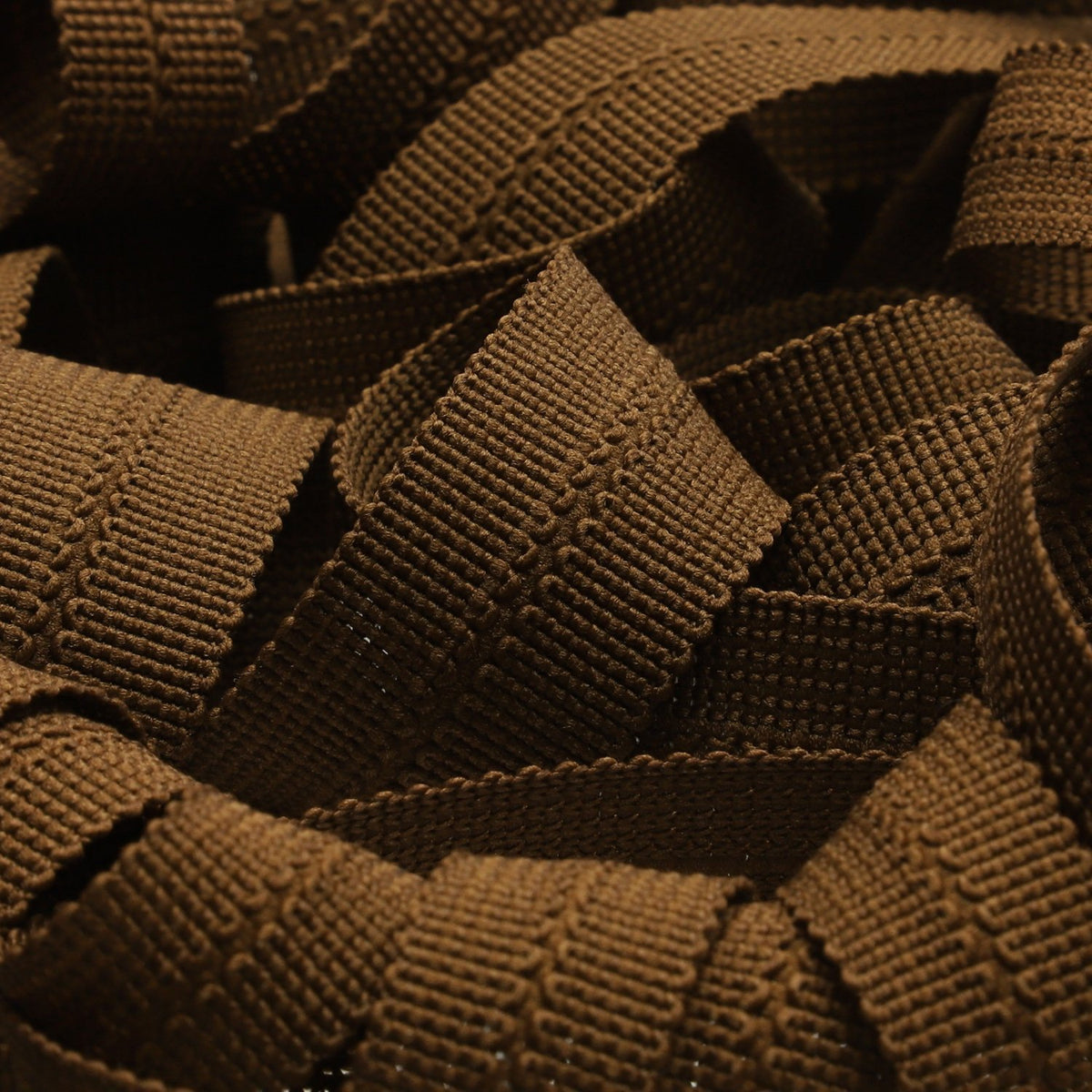 FUJIYAMA RIBBON [Sample] Polyester Knit Binder Tape (FY-4608B) 10x10mm 3 Meters Cut Dark Brown