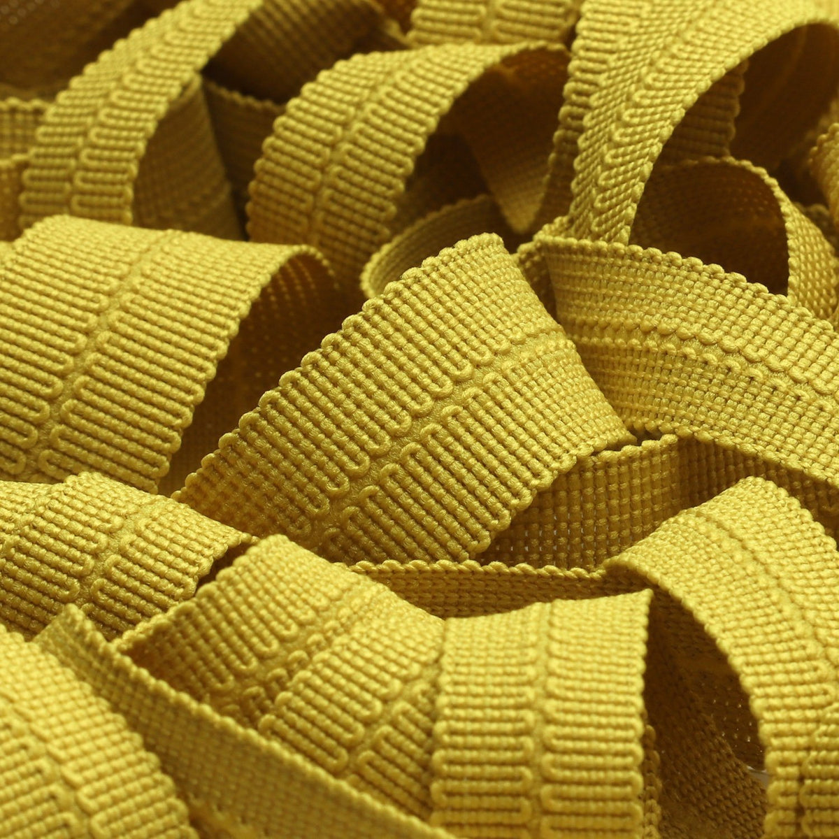 FUJIYAMA RIBBON [Sample] Polyester Knit Binder Tape (FY-4608B) 10x10mm 3 Meters Cut Golden Yellow