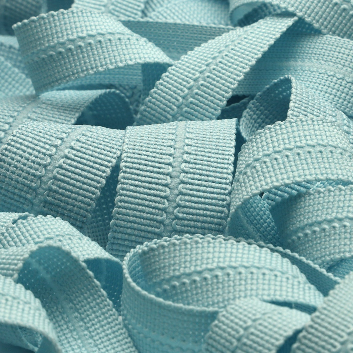 FUJIYAMA RIBBON [Sample] Polyester Knit Binder Tape (FY-4608B) 10x10mm 3 Meters Cut Light Blue