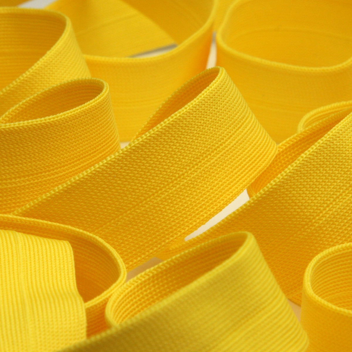 FUJIYAMA RIBBON [Sample] Polyester Thin Knit Binder Tape (FY-210B) 9x9mm 3 Meters Cut Yellow