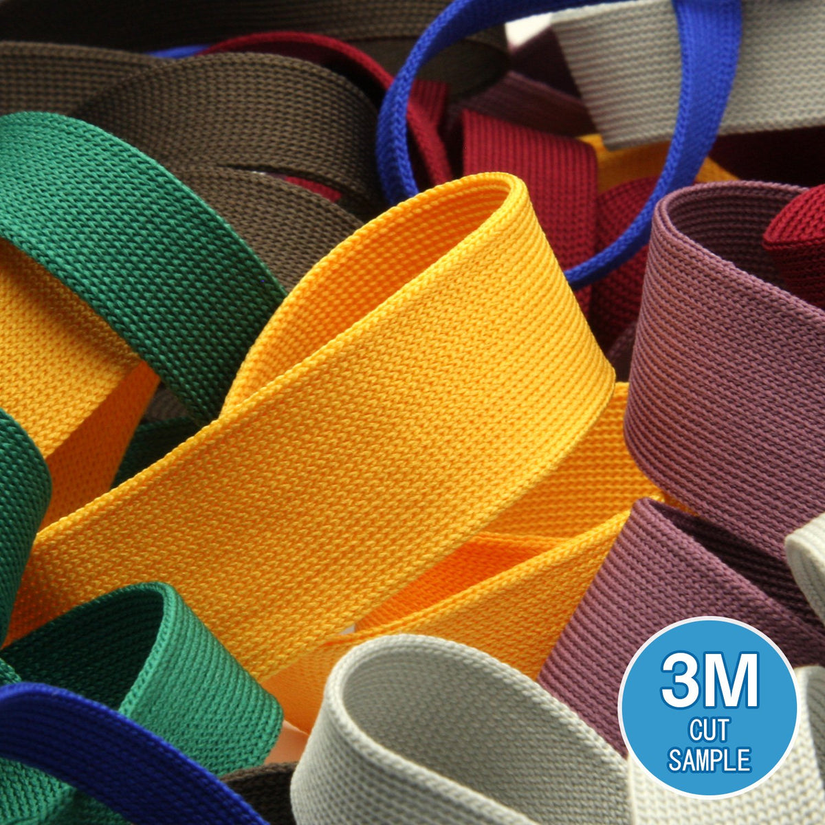 FUJIYAMA RIBBON [Sample] Polyester Thin Knit Tape (FY-210) 12mm 3 Meters Cut