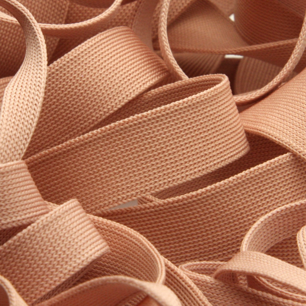 FUJIYAMA RIBBON [Sample] Polyester Thin Knit Tape (FY-210) 6mm 3 Meters Cut Dusty Pink