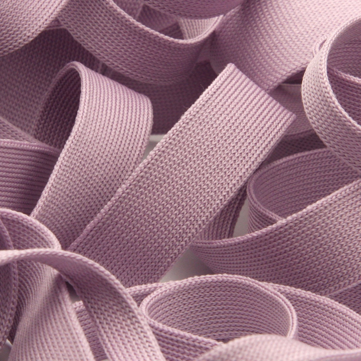 FUJIYAMA RIBBON [Sample] Polyester Thin Knit Tape (FY-210) 6mm 3 Meters Cut Light Purple