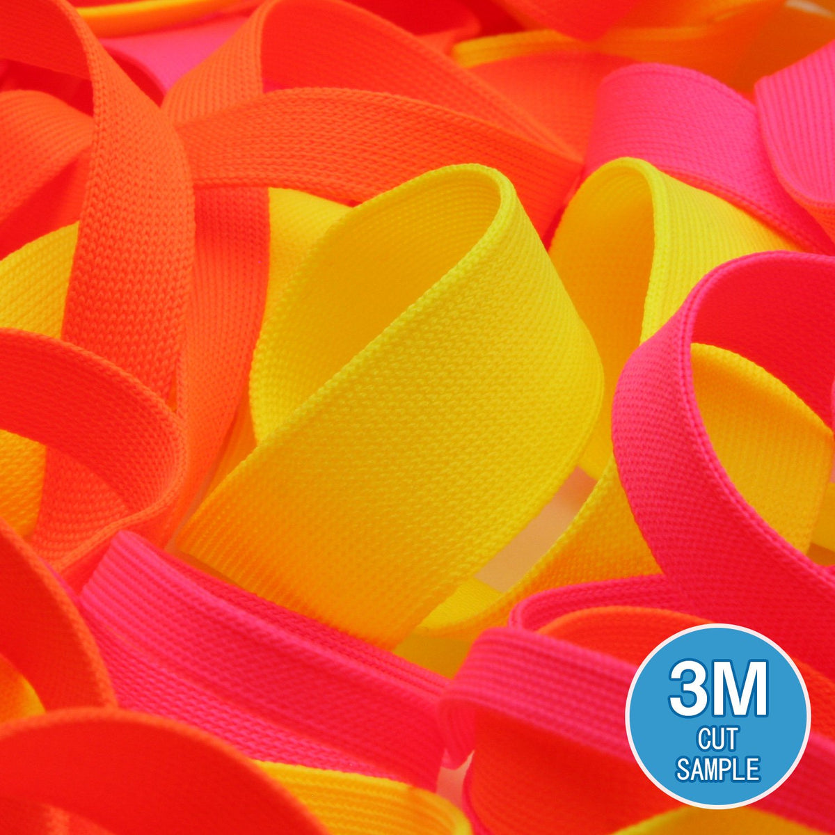 FUJIYAMA RIBBON [Sample] Polyester Thin Knit Tape (FY-210F) 18mm 3 Meters Cut