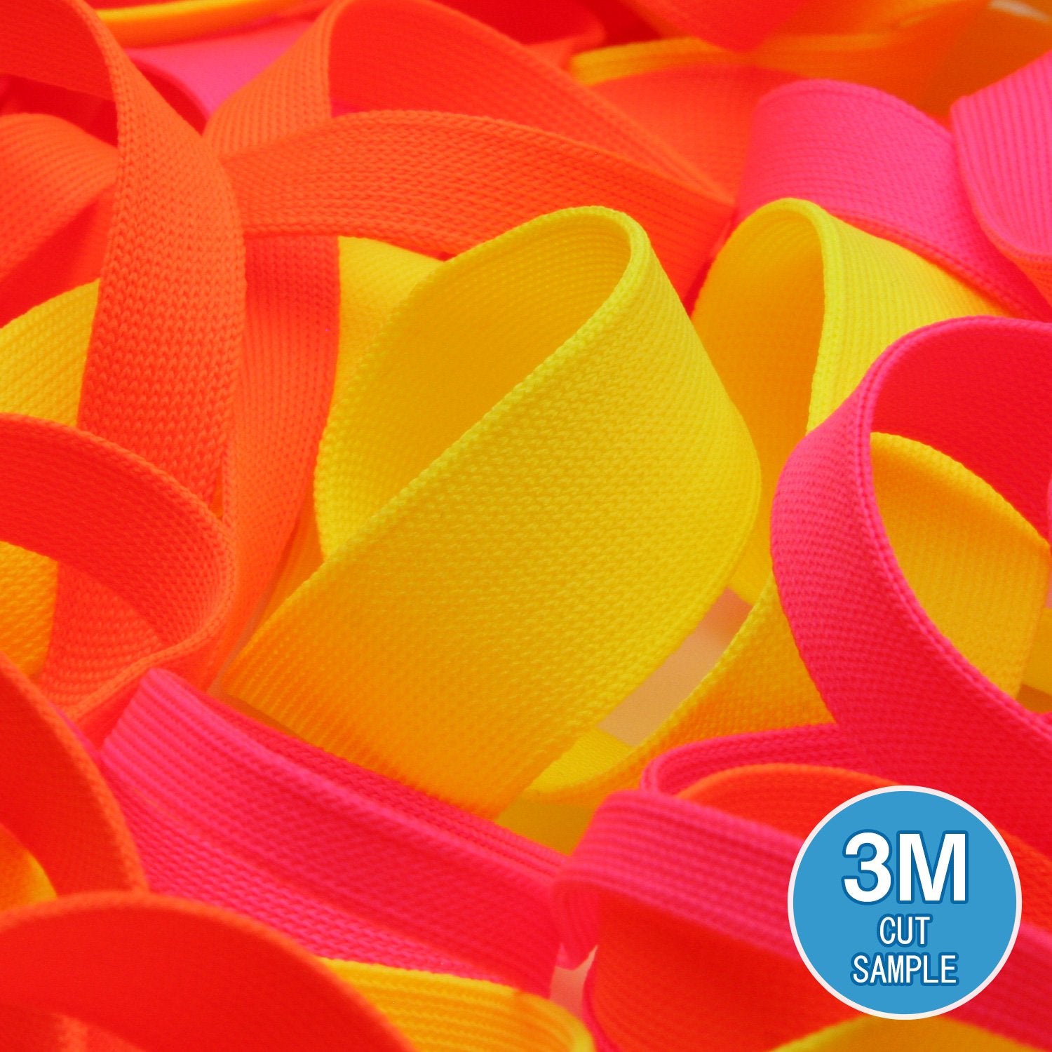 FUJIYAMA RIBBON [Sample] Polyester Thin Knit Tape (FY-210F) 6mm 3 Meters Cut