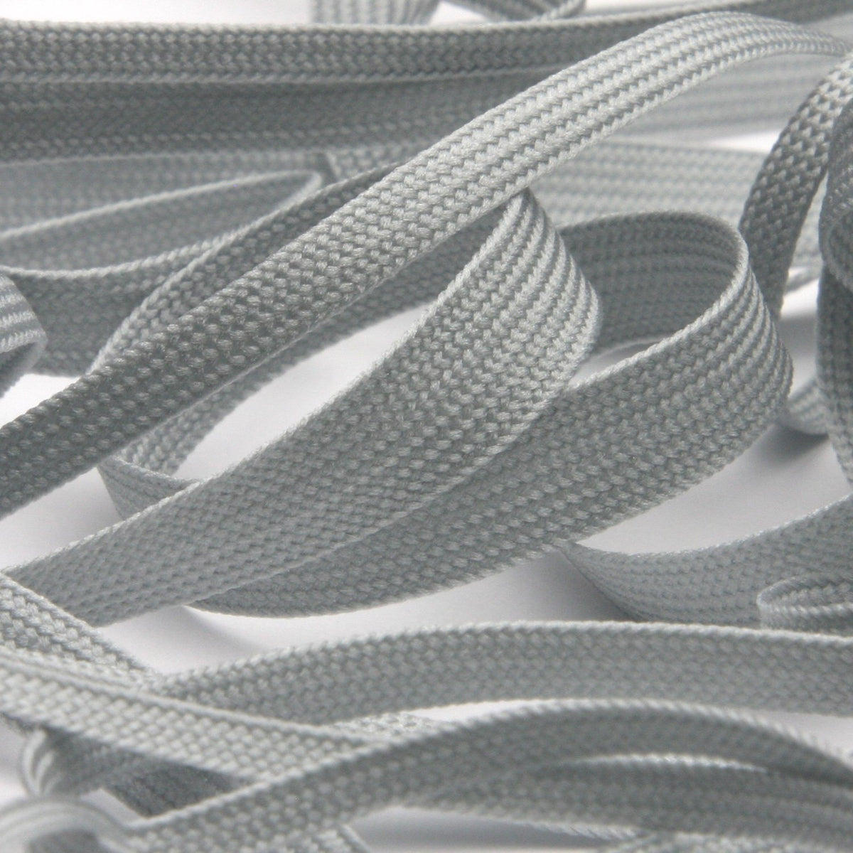 FUJIYAMA RIBBON [Sample] Polyester Trimming Braid approx.3mm (1/8&quot;) 3 Meters Cut Light Gray