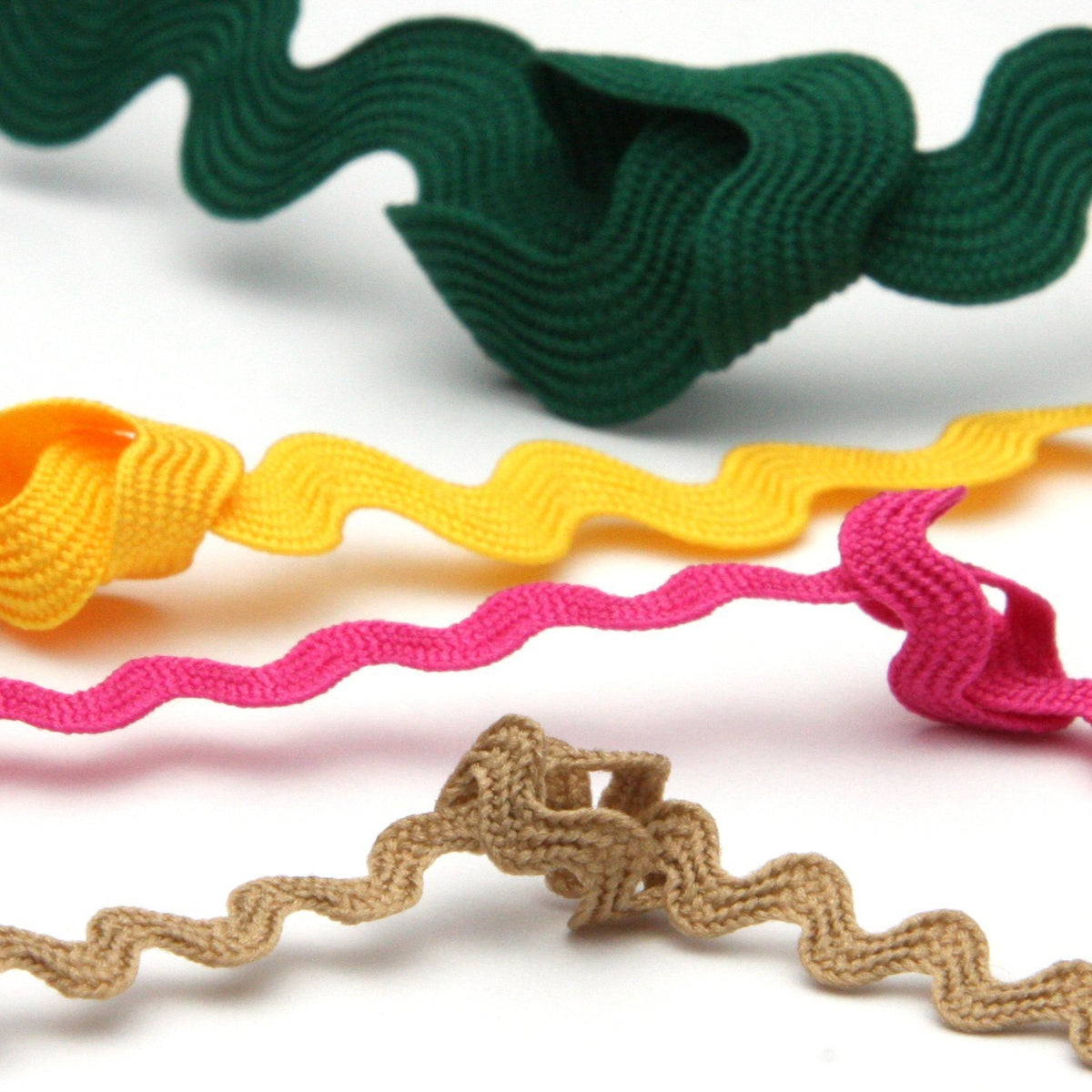 FUJIYAMA RIBBON [Sample] Polyester Zig-Zag Tape approx.12mm (15/32&quot;) 3 Meters Cut