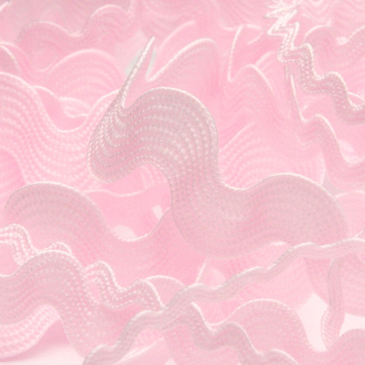 FUJIYAMA RIBBON [Sample] Polyester Zig-Zag Tape approx.12mm (15/32&quot;) 3 Meters Cut Light Pink