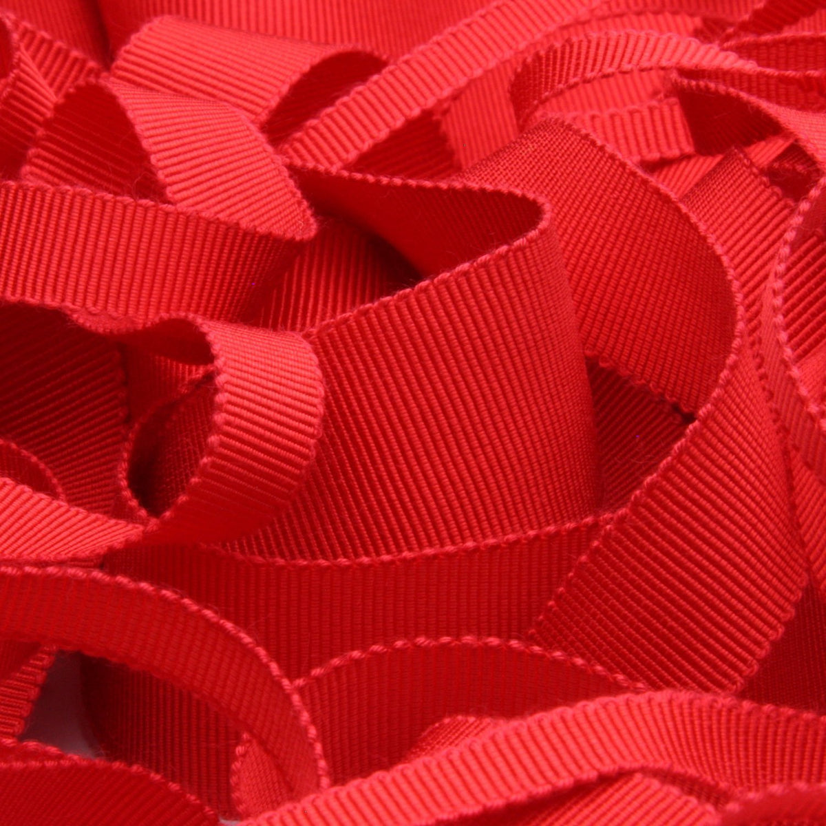 FUJIYAMA RIBBON [Sample] Rayon Grosgrain Ribbon (FY-200) 10mm 3 Meters Cut Red