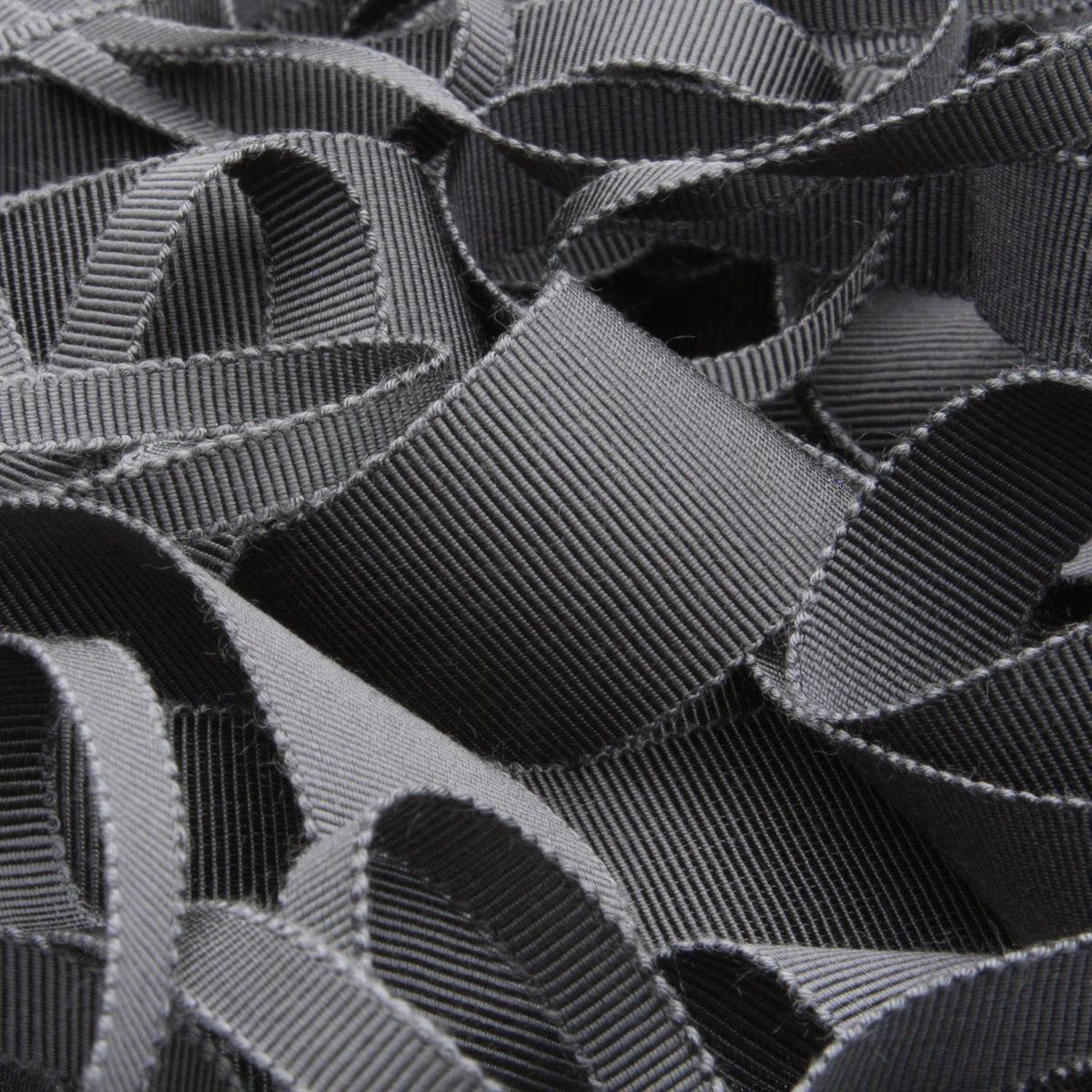 FUJIYAMA RIBBON [Sample] Rayon Grosgrain Ribbon (FY-200) 15mm 3 Meters Cut Dark Gray