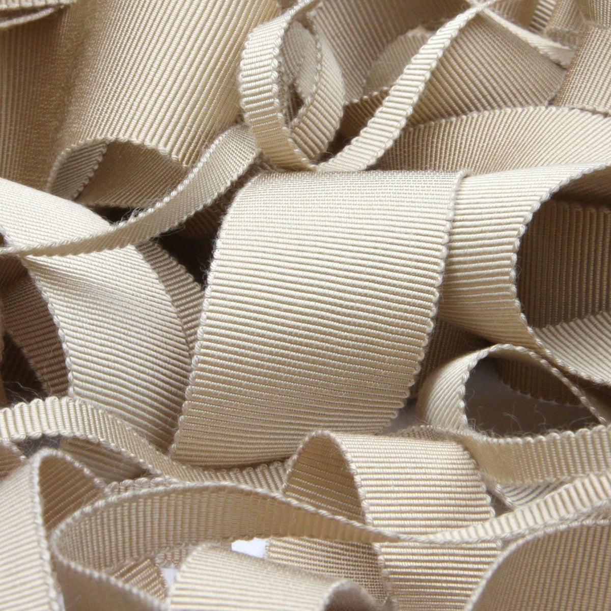 FUJIYAMA RIBBON [Sample] Rayon Grosgrain Ribbon (FY-200) 25mm 3 Meters Cut Beige