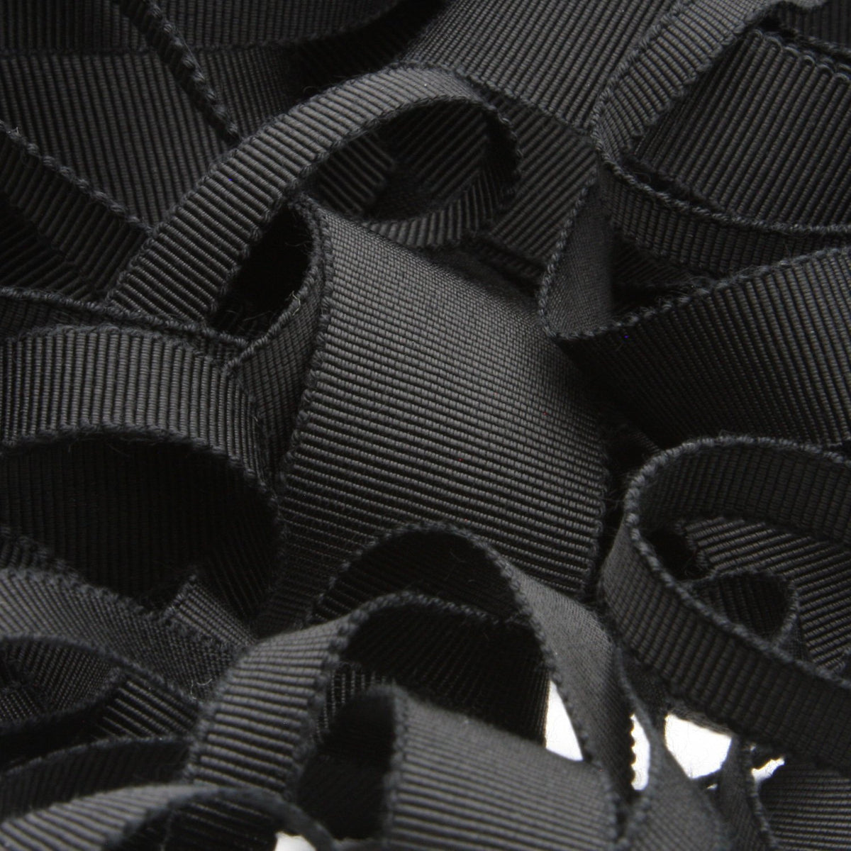 FUJIYAMA RIBBON [Sample] Rayon Grosgrain Ribbon (FY-200) 25mm 3 Meters Cut Black