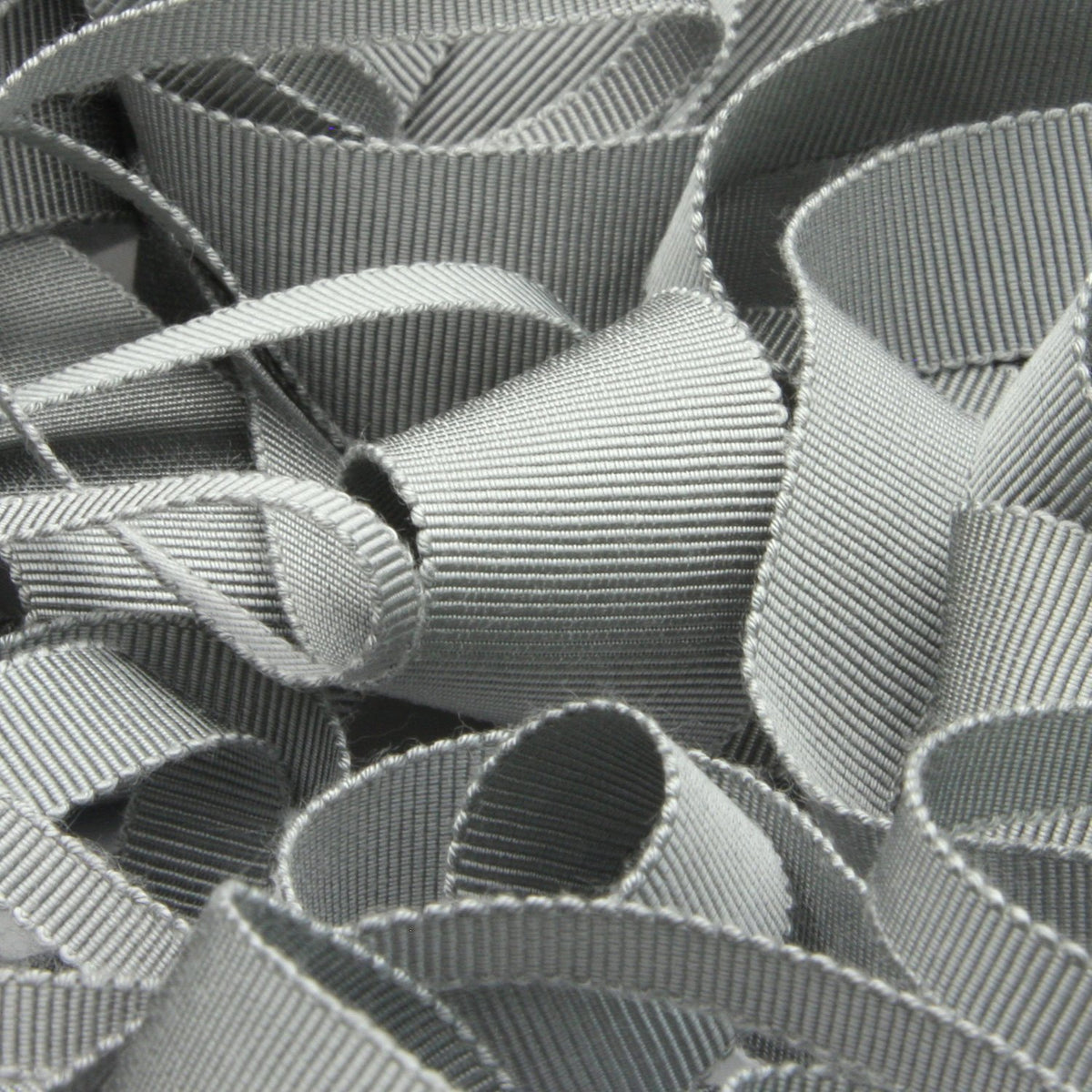 FUJIYAMA RIBBON [Sample] Rayon Grosgrain Ribbon (FY-200) 25mm 3 Meters Cut Gray